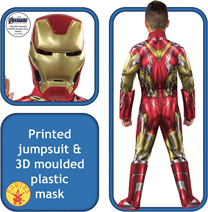 Iron Man Avengers Endgame Deluxe Boys Costume 4 MAD Fancy Dress