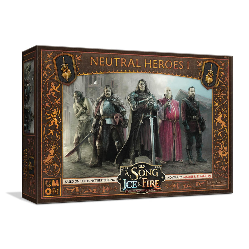 CMON A Song of Ice and Fire Tabletop Miniatures Game Neutral Heroes I Box Set (Multilingual Edition) - Strategy Game for Adults, Ages 14+, 2+ Players, 45-60 Minute Playtime, Made by CMON