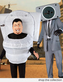 Skibidi Toilet Speakerman Fun Costume for Kids 5