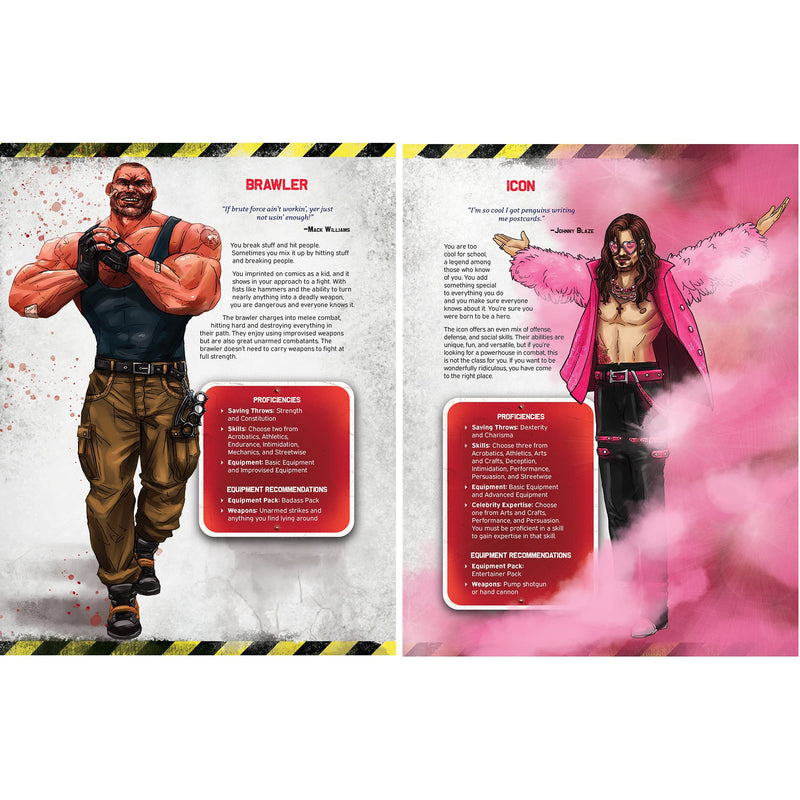 Everyday Heroes: Core Rulebook - The Roleplaying Game, d20, 5e Compatible, 400+ Page Hardcover Book, Create Your Own Action Hero, for Gamemasters & Players, Evil Genius Games,Blue