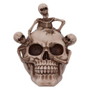 Breaking Free Skeleton Emerging from Skull Ornament 17.7cm 1