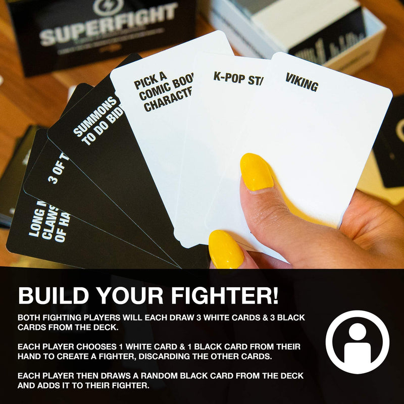 Skybound Superfight Card Game - Absurd Superpower Arguments for Kids, Teens & Adults, 500 Cards, 3+ Players, Ages 8+