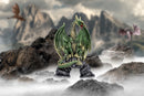 Haranu Green Metallic Dragon Figurine 15.5cm 7