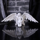 White Angels Offering Kneeling Caped Angel Figurine 38cm 7