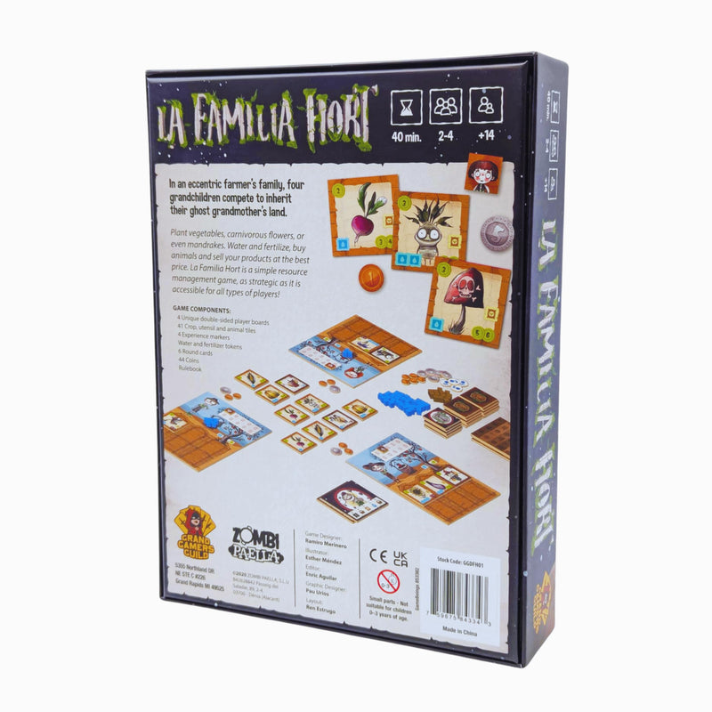 La Familia Hort, Strategy Board Game, for 2 to 4 Players and Ages 14+, Grand Gamers Guild