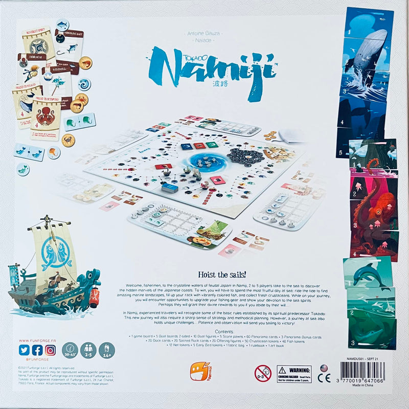 Namiji Tokaido Universe Strategy Board Game for 2-5 Players Ages 8+