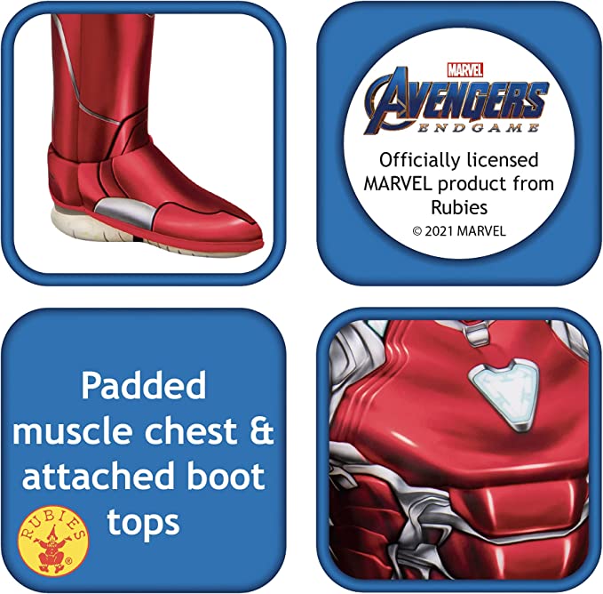 Iron Man Avengers Endgame Deluxe Boys Costume 6 MAD Fancy Dress