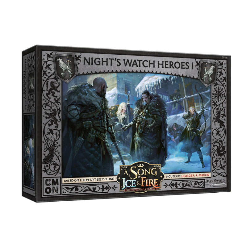 CMON A Song of Ice and Fire Tabletop Miniatures Game Night's Watch Heroes I Box Set (Multilingual Edition) - Strategy Game for Adults, Ages 14+, 2+ Players, 45-60 Minute Playtime, Made by CMON