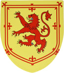 Red and Yellow Rampant Lion Shield Toy 35cm 1