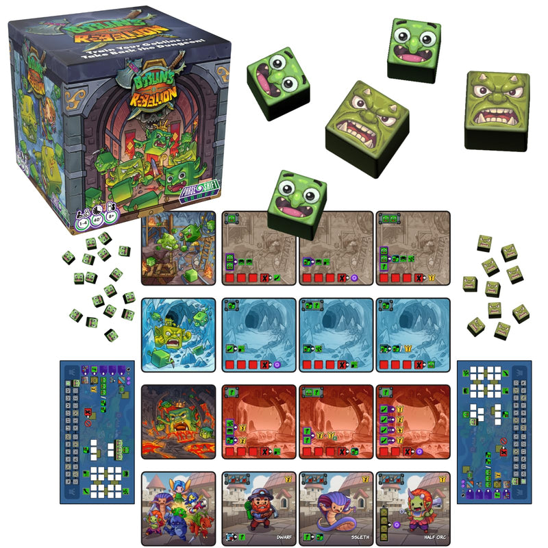 Boblin's Rebellion | 1-4 Player Board Game | Manage Goblins to take Back The Dungeon!