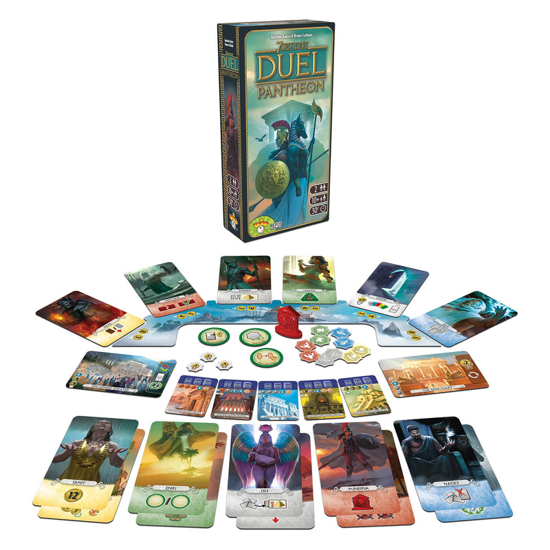 7 Wonders Duel Pantheon Board Game EXPANSION | 2 Player Game | Strategy Board Game | Civilization Board Game for Game Night | Board Game for Couples | Ages 10+ | Made by Repos Production