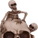 Breaking Free Skeleton Emerging from Skull Ornament 17.7cm 6