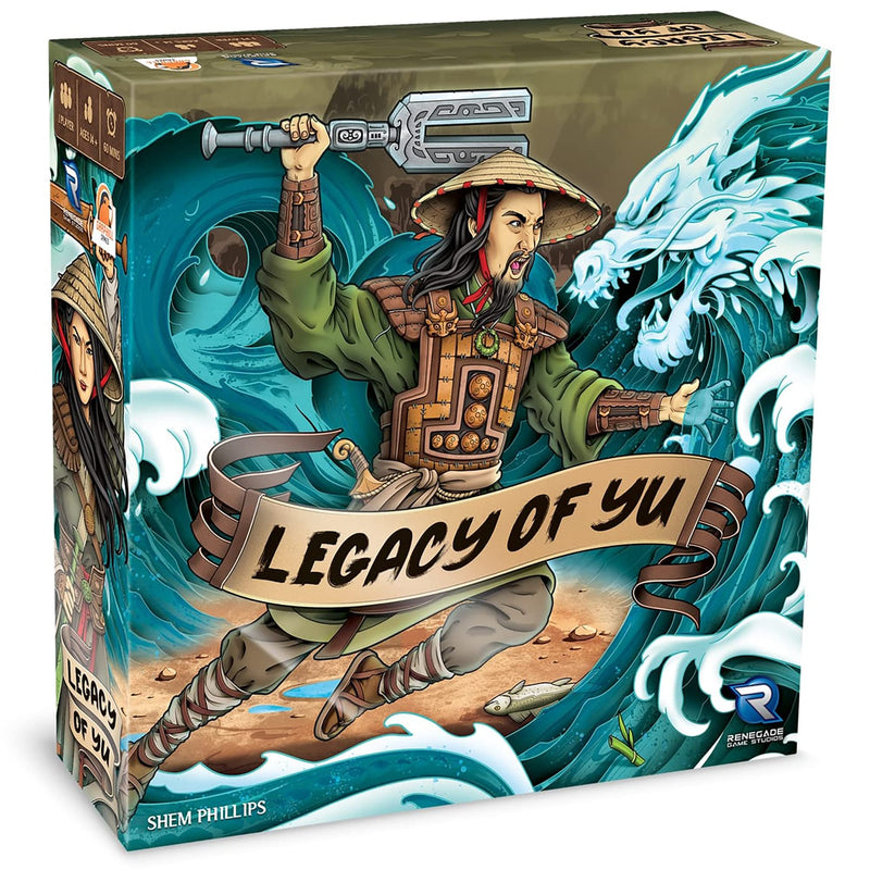 Legacy of Yu - Solo Campaign Style Board Game, Set in Ancient China, Garphill Games, Renegade, Ages 14+, 1 Player