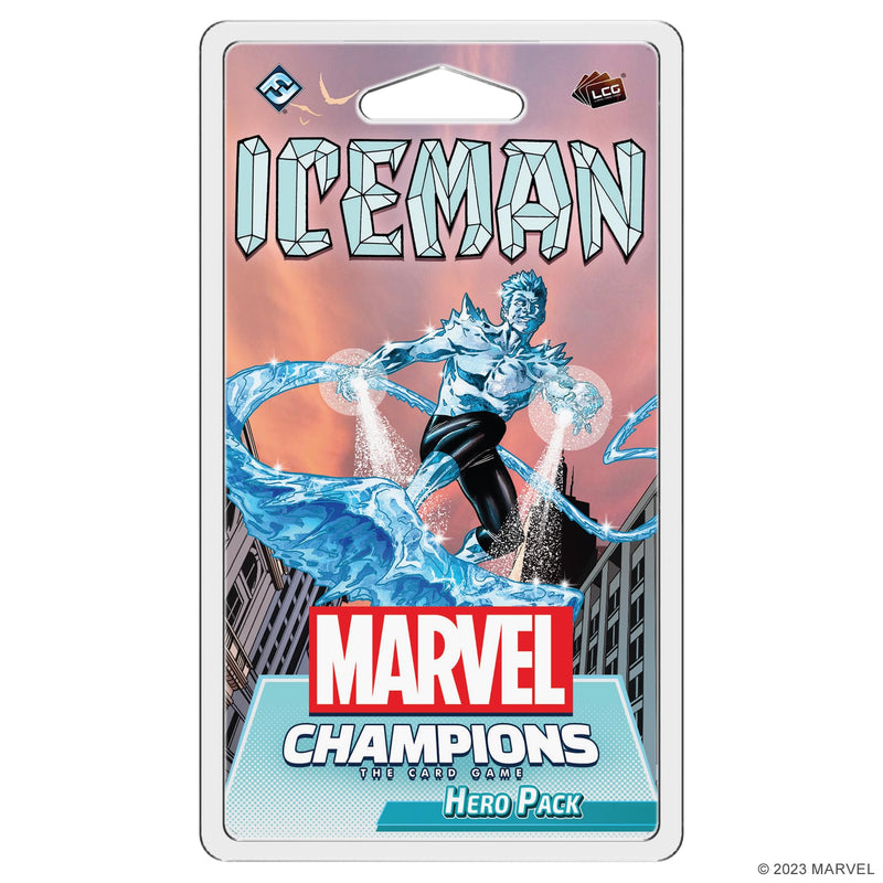 Fantasy Flight Games Marvel Champions The Card Game Iceman Hero Pack - Superhero Strategy Game, Cooperative Game for Kids and Adults, Ages 14+, 1-4 Players, 45-90 Minute Playtime