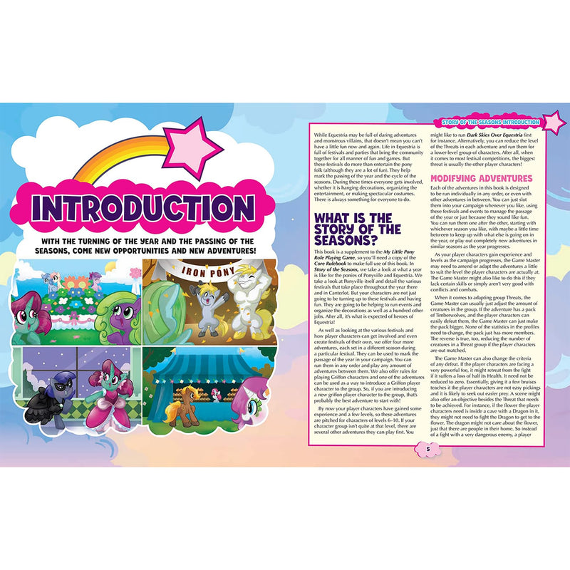 Renegade Game Studios: My Little Pony RPG - Story of The Seasons - Expansion Hardcover Book, Roleplaying Game, Celebrate Friendship All Year Round