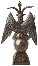 Baphomet Occult Mystical Figurine Bronze Gothic Ornament 24cm 4