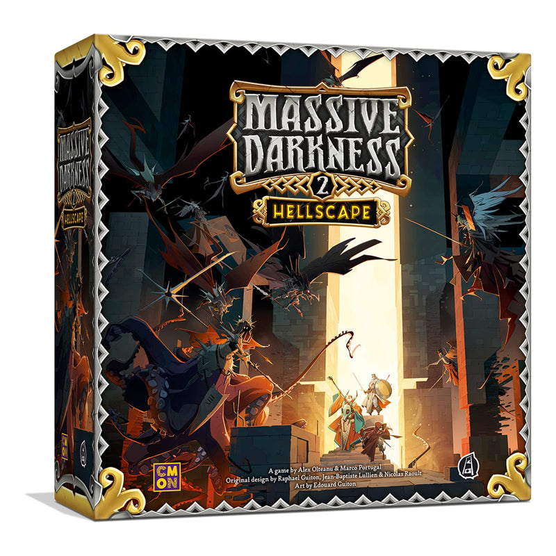 CMON Massive Darkness 2 Hellscape Board Game | Tabletop Miniatures Game | Cooperative Strategy Game for Adults and Teens | Ages 14+ | 1-6 Players | Average Playtime 60 Minutes | Made by CMON