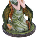 Clover Green Crystal Fairy Figurine 9cm 3