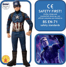 Captain America Boys Deluxe Costume Avengers 4 3 MAD Fancy Dress