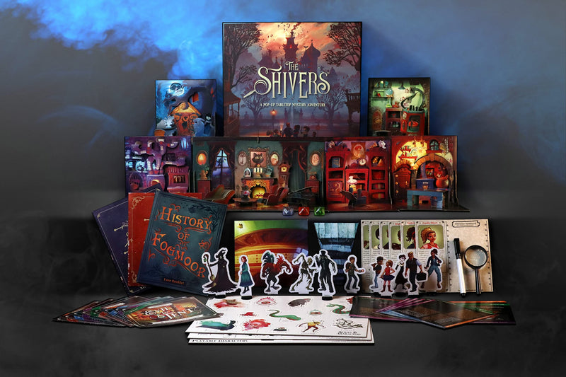 The Shivers Board Game | Pop-Up Mystery Adventure for 2-5 Players | Base Game | Unique Fantasy Family Game | Tabletop Game | Role Playing Adventure