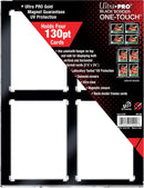 130PT 4 Card Black Border UV One Touch Magnetic Holder 2