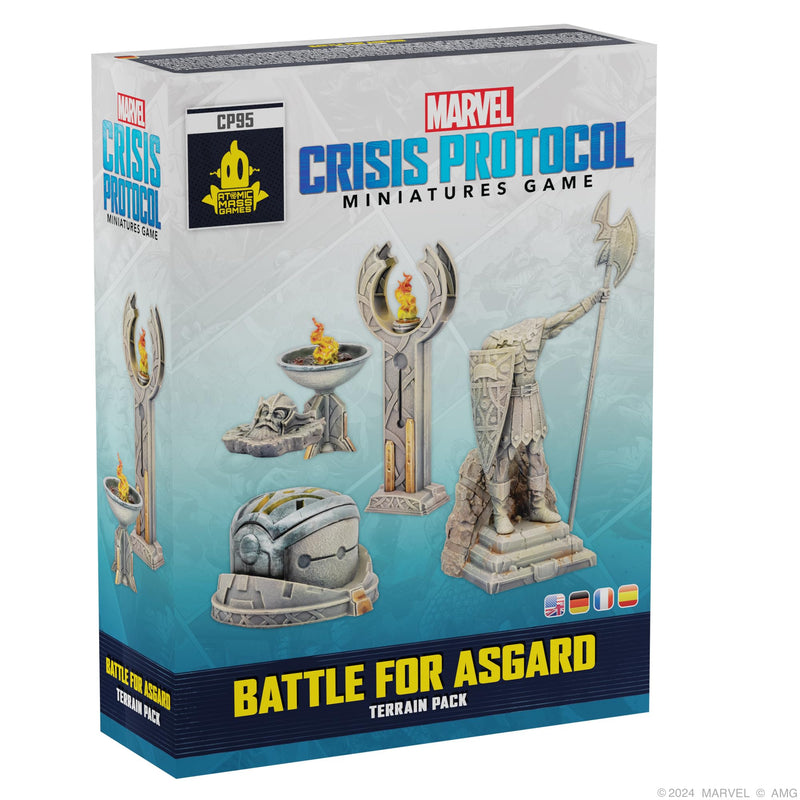 Atomic Mass Games Marvel: Crisis Protocol Battle for Asgard Terrain Pack - Enhance Your Battles with Asgardian Terrain! Tabletop Superhero Game, Ages 14+, 2 Players, 90 Minute Playtime, Made