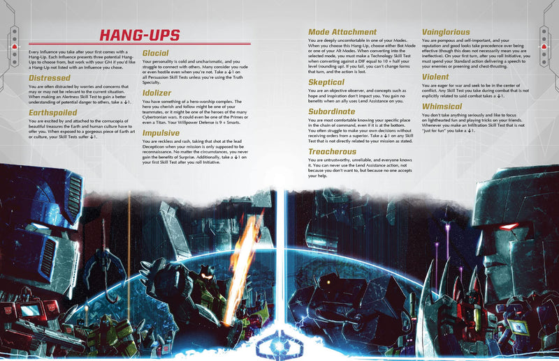 Renegade Game Studios Transformers RPG Core Rulebook