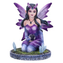 Violet Purple Crystal Fairy Figurine 9cm 2