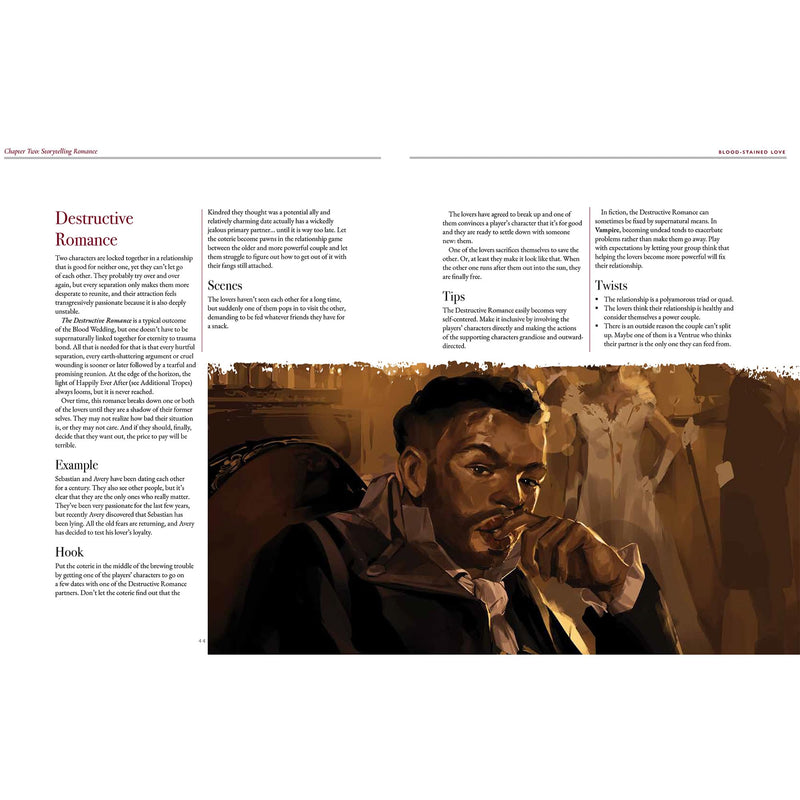 Renegade Game Studios: Vampire: The Masquerade 5th Edition Roleplaying Game Blood-Stained Love Sourcebook