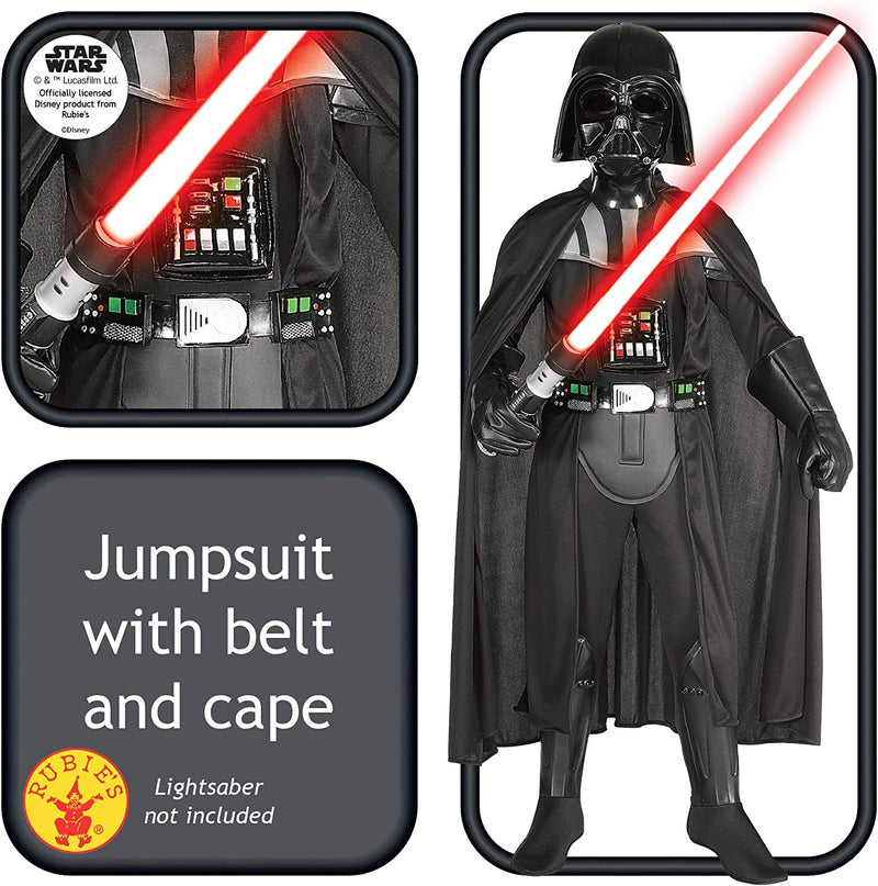Darth Vader Star Wars Child Deluxe Costume and Mask 2 rub-882014M MAD Fancy Dress