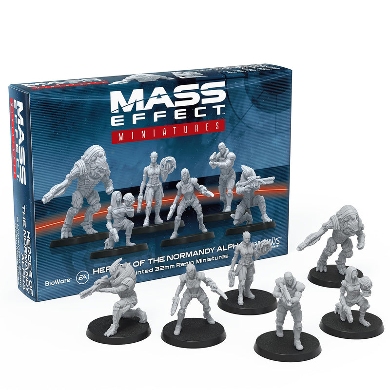 Mass Effect Heroes of the Normandy Alpha Resin Collectors Miniatures Set