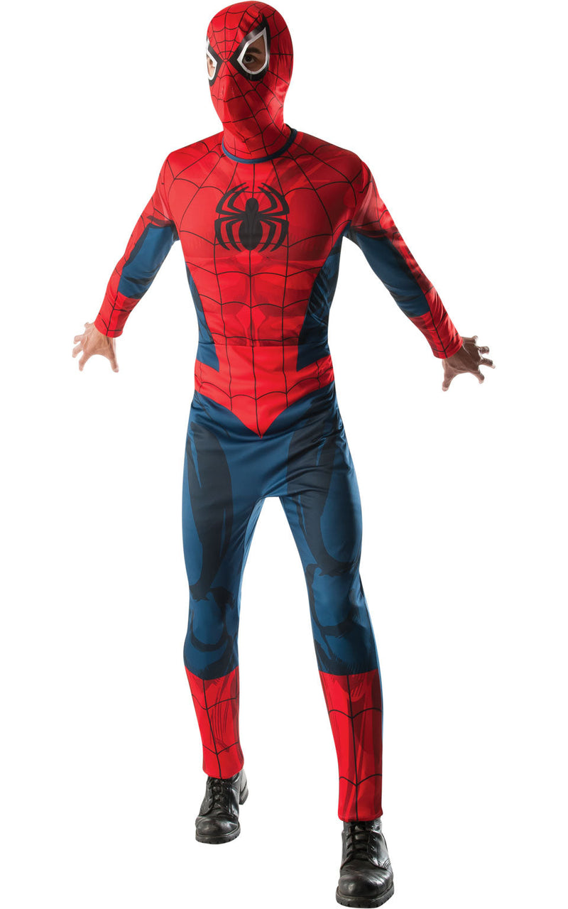 Spider Man Costume Mens Red Spiderman_1 rub-825STD