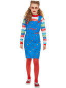 Chucky Costume Licensed Child Blue Dress Matching Multi Coloured Top 4