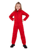 Red Boiler Suit Costume All in One Jumpsuit Kids Unisex 1