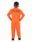 Escaped Prisoner Costume Boys Orange Boiler Suit Alcatraz 2