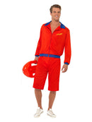 Lifeguard Costume Mens Red Jacket and Long Shorts Mitch Baywatch 1