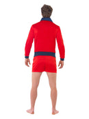 Lifeguard Costume Mens Red Jacket and Shorts 3