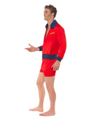 Lifeguard Costume Mens Red Jacket and Shorts 2