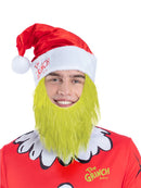 Dr Seuss The Grinch Santa Hat with Furry Beard 1