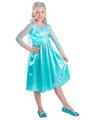 Ice Princess Costume Blue Elsa Dress for Girls 1