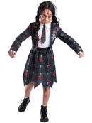 School Girl Ghoul Academy Costume Wednesday Addams Zombie Costume for Girls 1