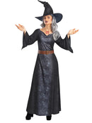 Sorceress Costume Ladies Dress Cape Hat 1