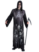 Screaming Reaper Costume for Men with Scythe 1