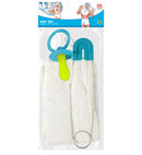Blue Baby Set  Diaper, Pin, Pacifier 