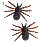 2 Flocked Tarantulas 10 Cm
