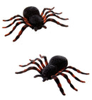 2 Flocked Tarantulas 10 Cm