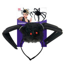 Bendable Hairy Spider Headdress 50 Cm