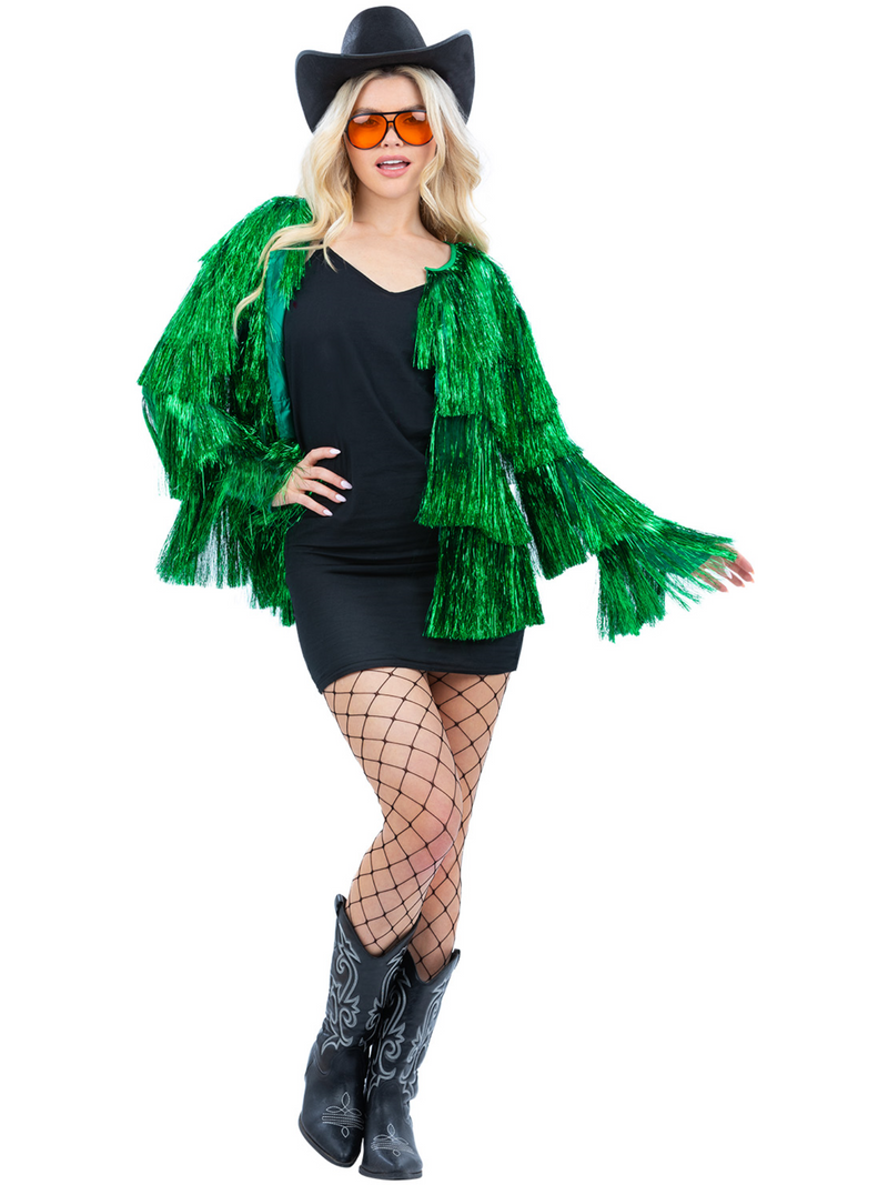 Tinsel Festival Jacket Green