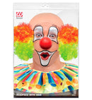 Deluxe Clown Headpiece With Multicolor Curly Hair