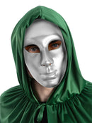 Silver Robot Mime Masquerade Mask 1
